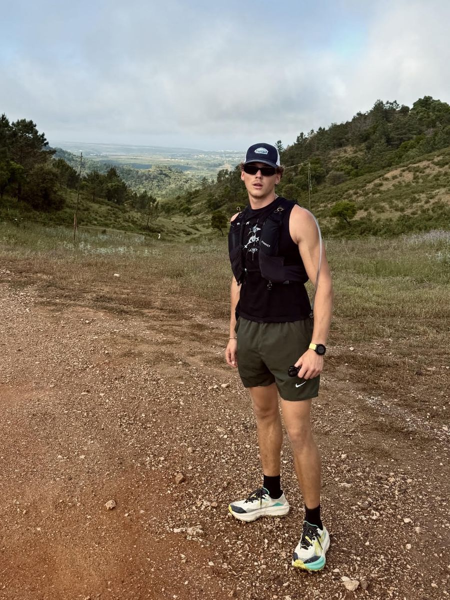 Kilian Cook on a mountain trail